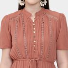Ladies' Dress , गुलाबी, small