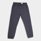 Boys' 100% Cotton Trousers , Dark Grey, small image number null