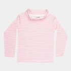 Girls Regular High Neck Top, गुलाबी, small image number null