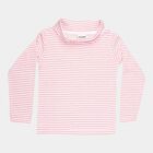 Girls Regular High Neck Top, Pink, small image number null