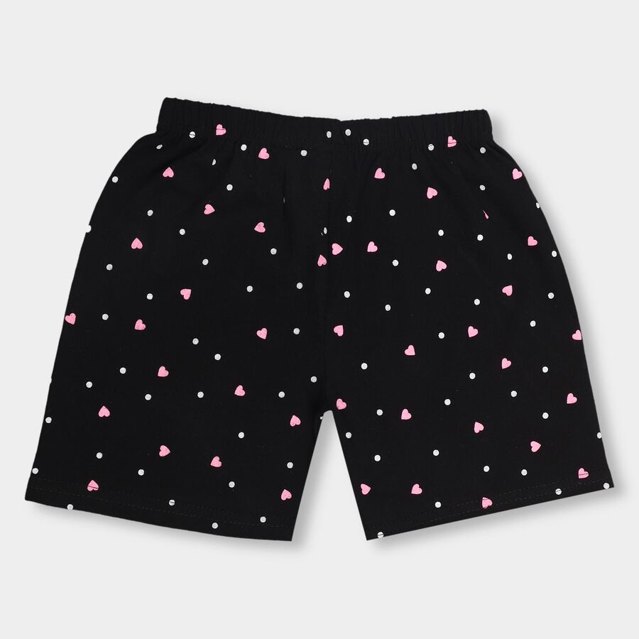 Girls' Pull Ups Shorts , काला, large image number null