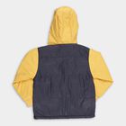 Boys Bright Yellow Hooded Casual Jacket, पीला, small image number null