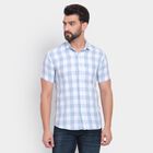 Men's 100% Cotton Casual Shirt, हल्का नीला, small image number null