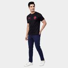 Men's Black Crew Neck Athleisure T-Shirt, Black, small