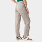Women's Grey Straight-Fit Heart Printed Pyjama, Light Grey, small