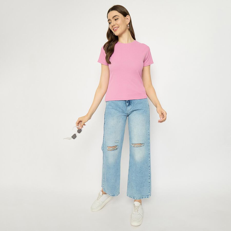 Ladies'  Crop  Top, Pink, large image number null