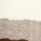 Infants Brown and Beige Crew Neck Cable Knit Pullover, भूरा, small image number null