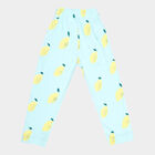 Girls Cotton Pyjama, Light Blue, small image number null