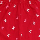 Girls' Fuchsia Regular Fit Butterfly Printed Pyjama, रानी (फ्यूशिया), small