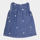 Infants Round Neck Frock, Peach, small image number null