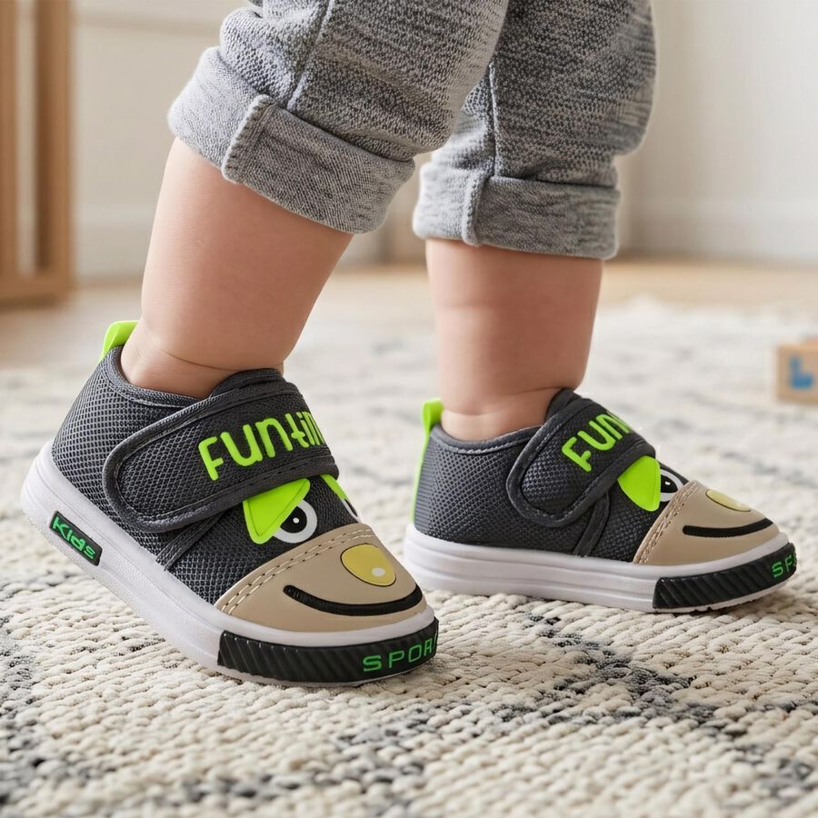 Boys' Shoes, ग्रे, large