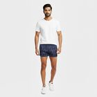 Men's Navy Blue Regular Fit Cotton Trunks, Navy Blue, small