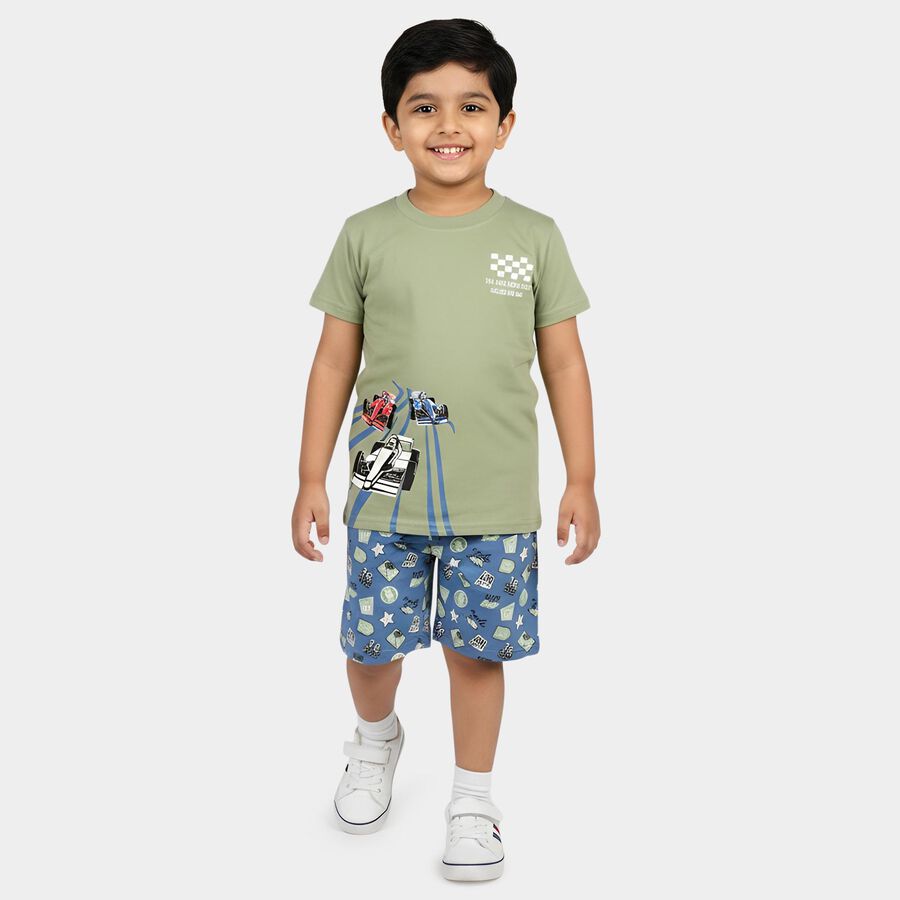 Boys' Knit Baba Suit, Light Green, large