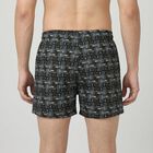 Men's Black Regular Fit Solid Boxers, काला, small