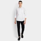 Men's 100% Cotton Casual Shirt, White, small image number null