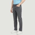 Men's Grey Stretch Fit Casual Jeans, हल्का ग्रे, small