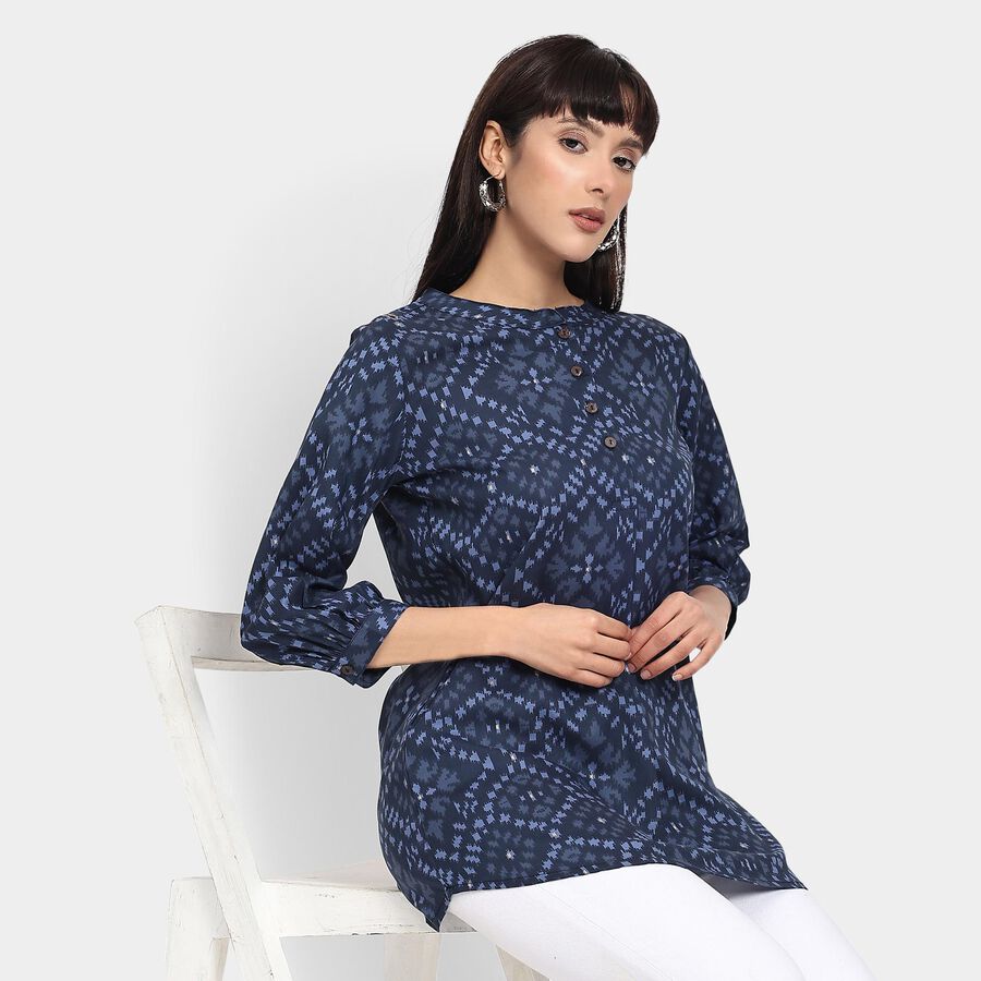 Ladies' Kurti , गहरा नीला, large image number null