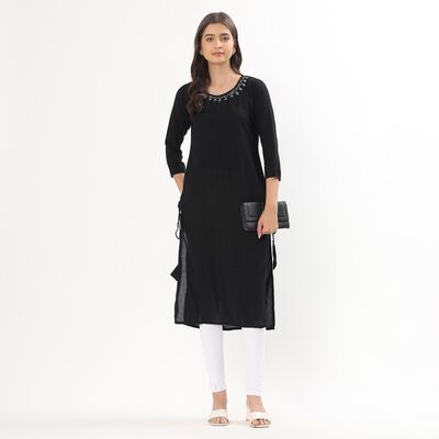 Women's White Slim Fit Solid Churidar