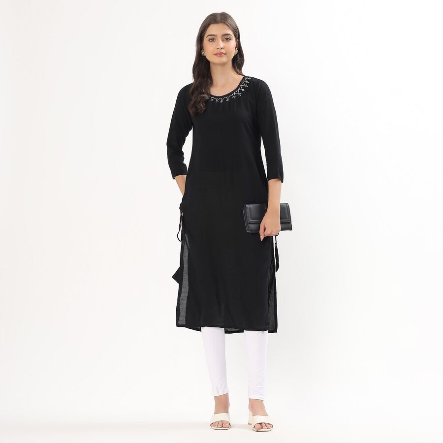 Women's White Slim Fit Solid Churidar, White, large