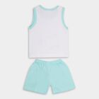 Infant Boys' 100% Cotton Baba Suit, एक्वा, small image number null