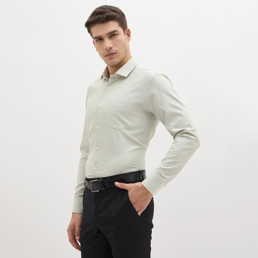 Men's Formal Shirt, Light Green, large