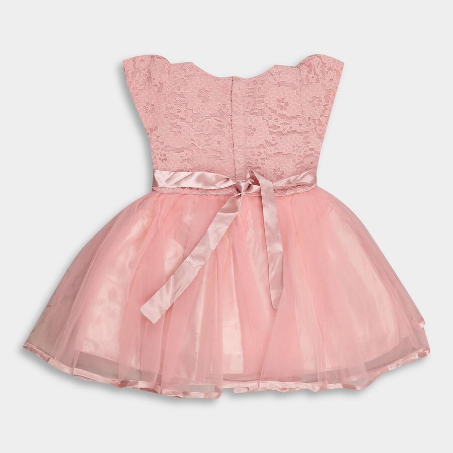 Girls' Frock, गुलाबी, large image number null