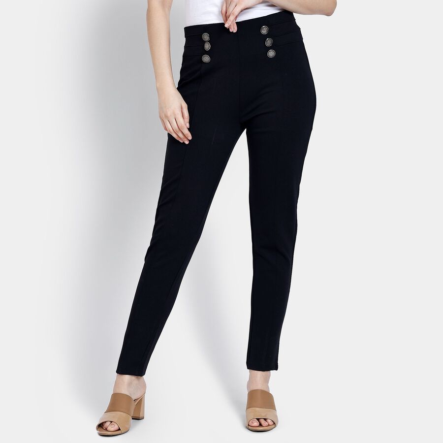 Ladies' Trousers, Black, large image number null