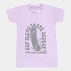 Boys Cotton T-Shirt, Lilac, small image number null
