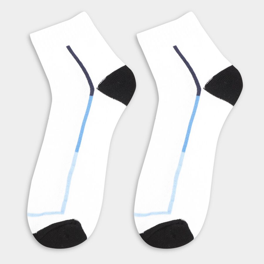 Men's Socks (Pack of 3), सफ़ेद, large image number null