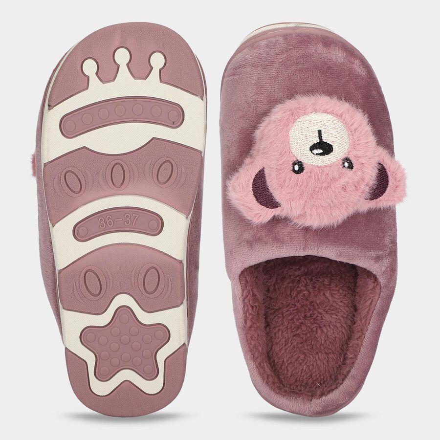 Women's Purple Slip-On House Slippers, बैंगनी, large