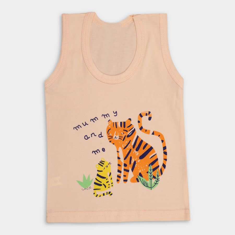 Infants' 100% Cotton Vest , पीच, large