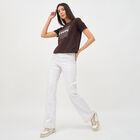 Women's Deep Chocolate Brown Round Neck T-Shirt, Brown, small image number null