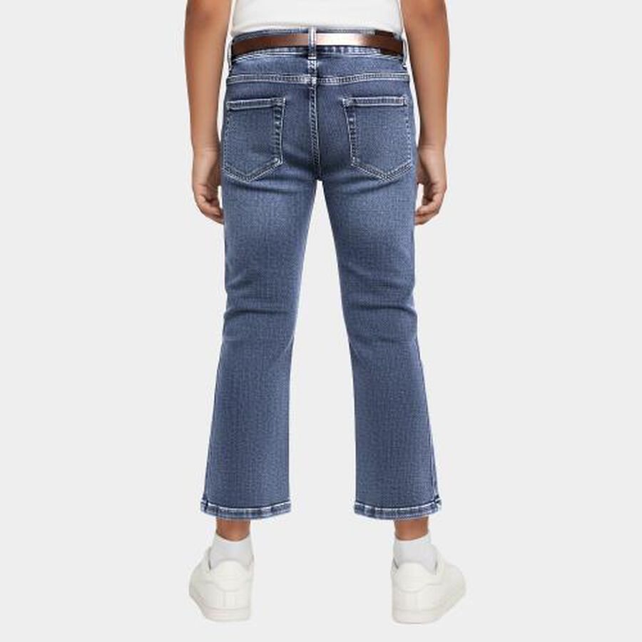 Girls' Jeans, मध्यम नीला, large image number null