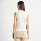 Solid Round Neck T-Shirt, White, small image number null