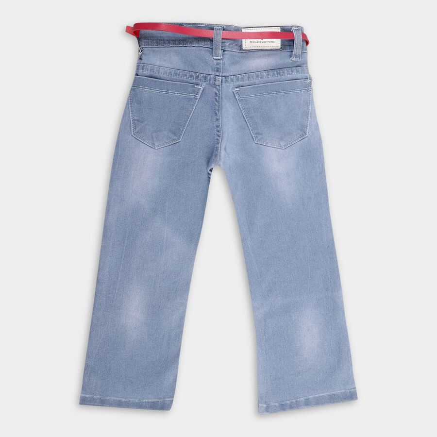 Girls' Jeans, Mid Blue, large image number null