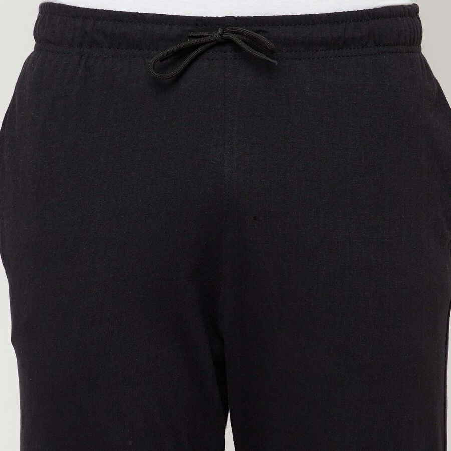 Solid Track Pants, Black, large image number null