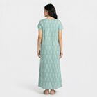 Women's Mint Green Round Neck Maxi / Gown Nighty, हल्का हरा, small