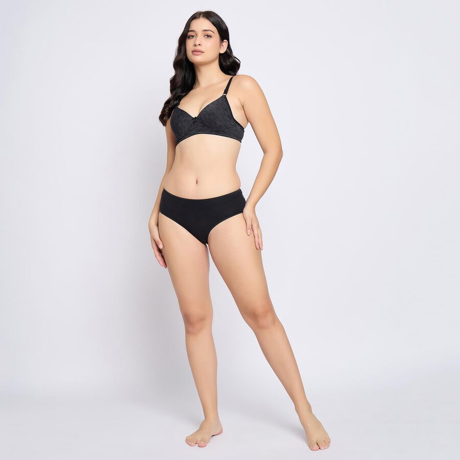 Ladies' Bra, चारकोल, large image number null