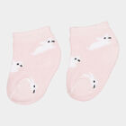 Infants Cotton Stripes Socks, Pink, small image number null