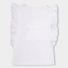Girls' 100% Cotton T-Shirt , White, small image number null