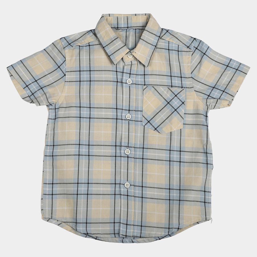 Boys' Casual Shirt, गहरा पीला, large