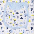 Infants' Cotton Gift Set 5 Pc&nbsp;Gift&nbsp;Set&nbsp;(Top, Shorts, Sheet, Cap, Bib), Light Blue, small