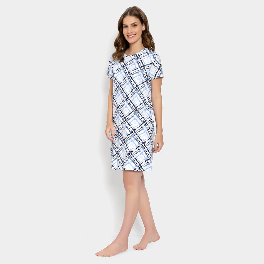 All Over Print Knee Length Women, सफ़ेद, large image number null