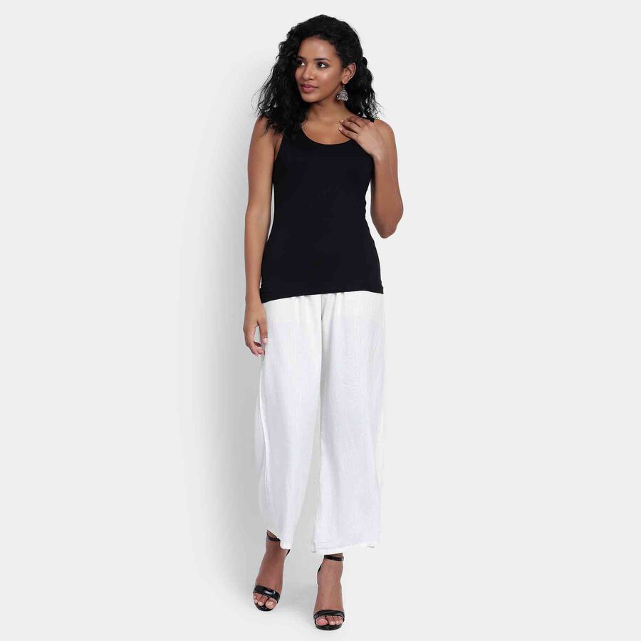 Solid Palazzo, Off White, large image number null