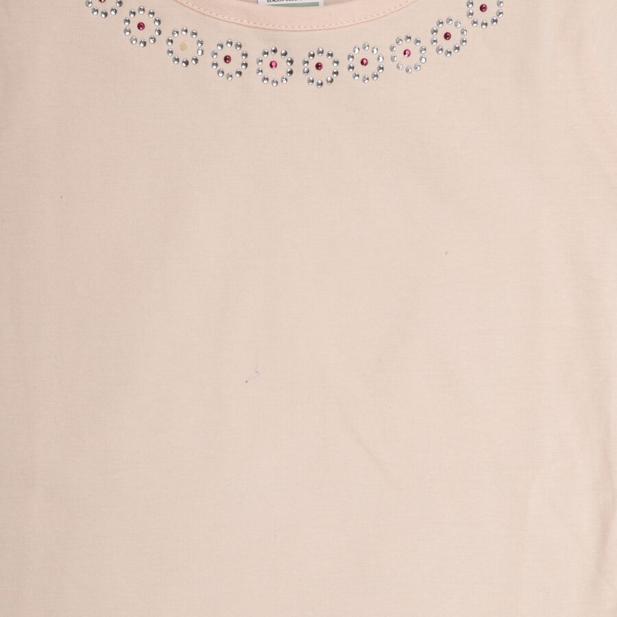 Girls' 100% Cotton T-Shirt , Light Pink, large image number null