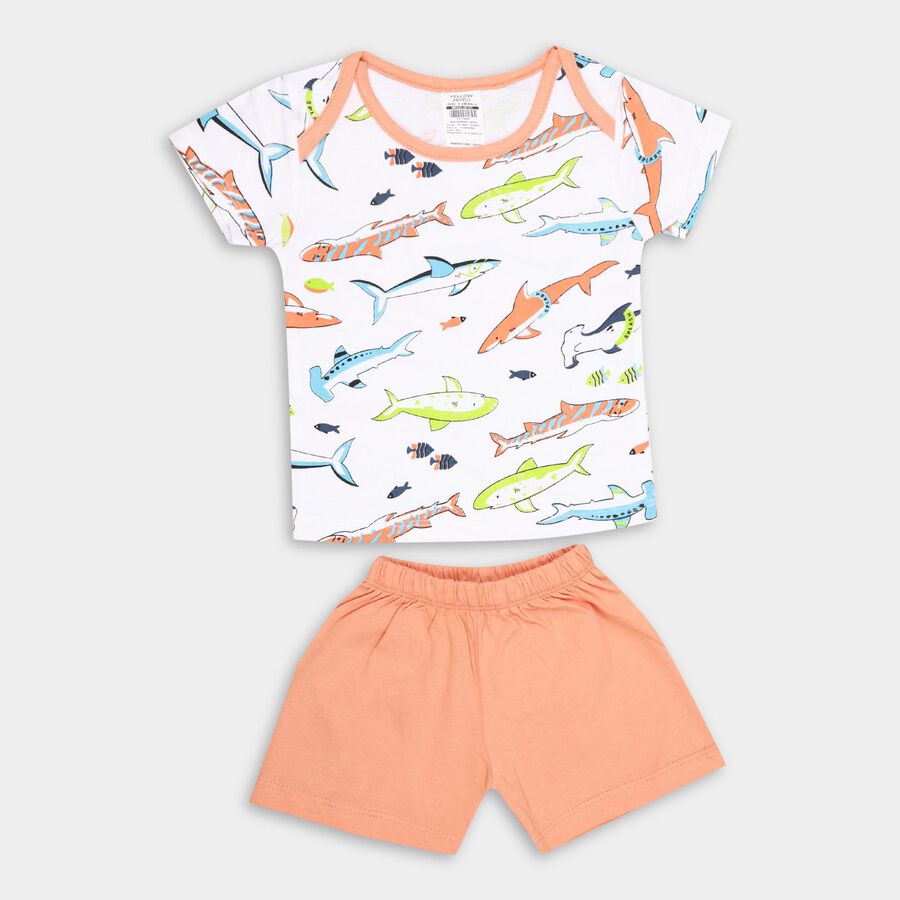 Infants' 100% Cotton Baba Suit , Orange, large image number null