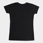 Girls Short Sleeve T-Shirt, Black, small image number null