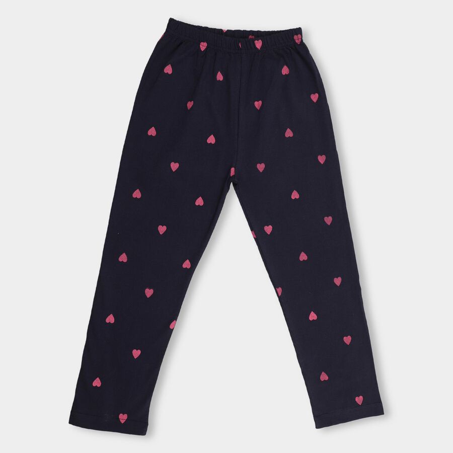 Girls' Pyjama, Navy Blue, large image number null