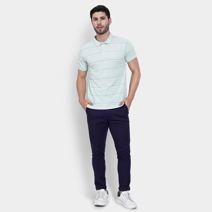 Men's Collared Half Sleeves T-Shirt , हल्का हरा, large image number null