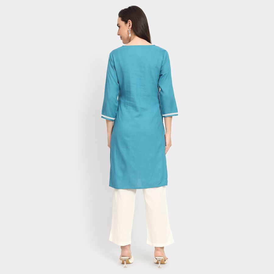 Ladies' Kurta, Mid Blue, large image number null